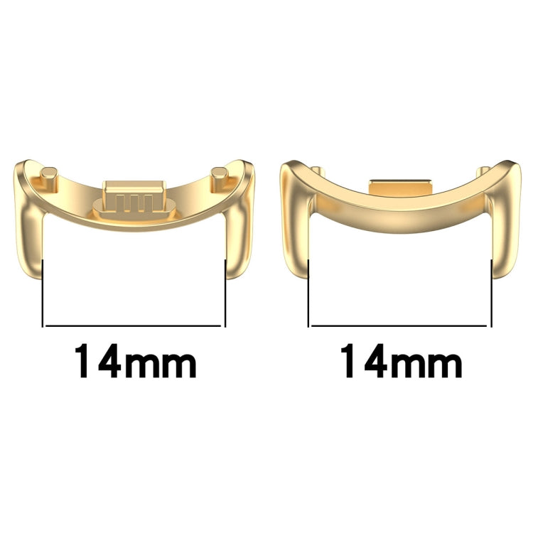 For Xiaomi Mi Band 8 1 Pair Stainless steel Metal Watch Band Connector(Silver) - For Xiaomi by buy2fix | Online Shopping UK | buy2fix
