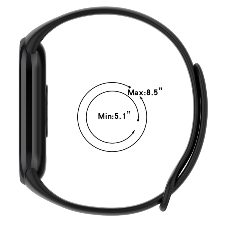 For Xiaomi Mi Band 8 Solid Color Silicone Plug Replacement Watch Band(Pink) - Watch Bands by buy2fix | Online Shopping UK | buy2fix