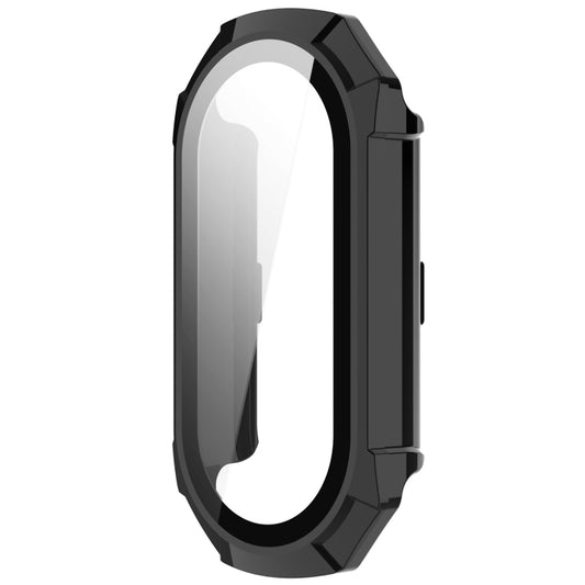 For Xiaomi Mi Band 8 PC + Tempered Glass Integrated Protective Watch Case(Black) by buy2fix