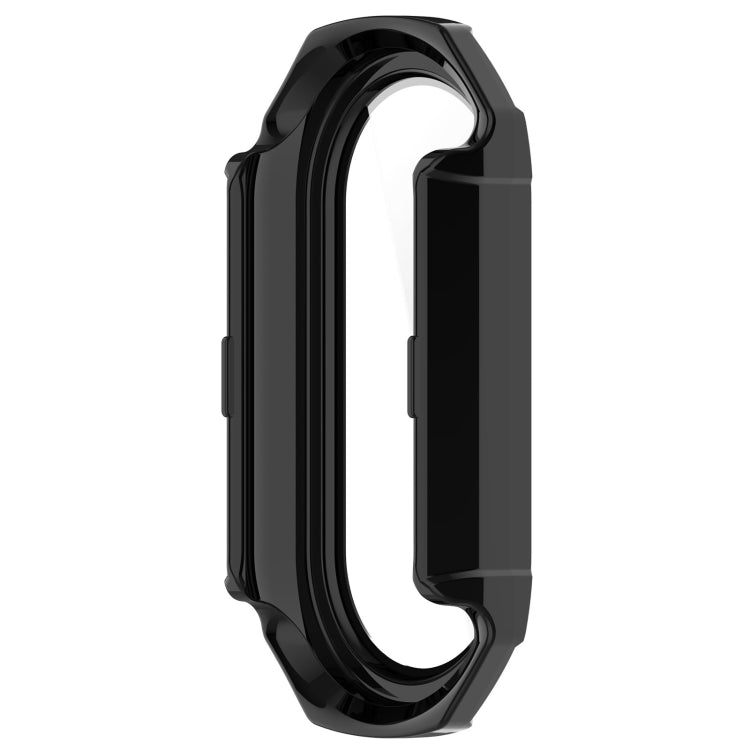 For Xiaomi Mi Band 8 PC + Tempered Glass Integrated Protective Watch Case(Black) - Watch Cases by buy2fix | Online Shopping UK | buy2fix