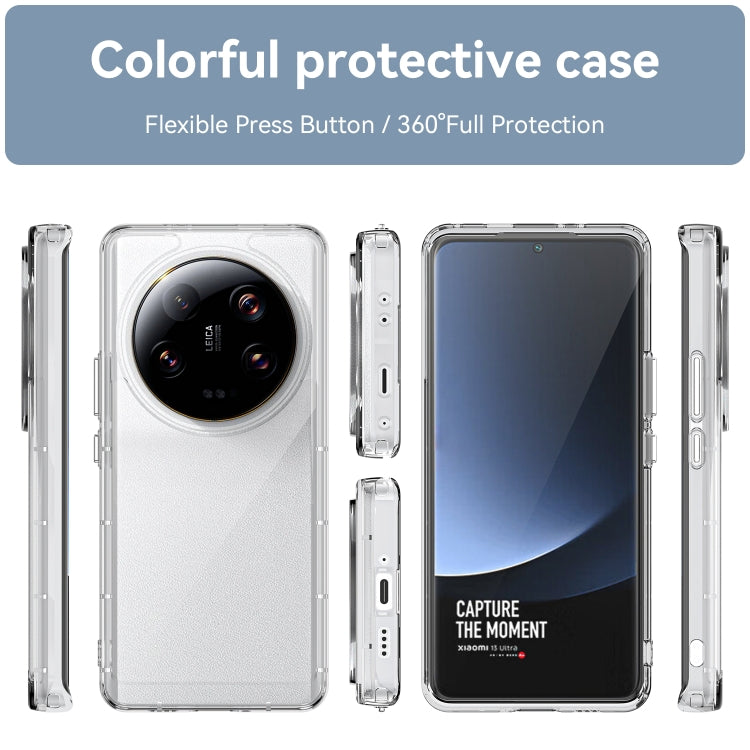 For Xiaomi 13 Ultra Colorful Series Acrylic + TPU Phone Case(Transparent) - Xiaomi Cases by buy2fix | Online Shopping UK | buy2fix