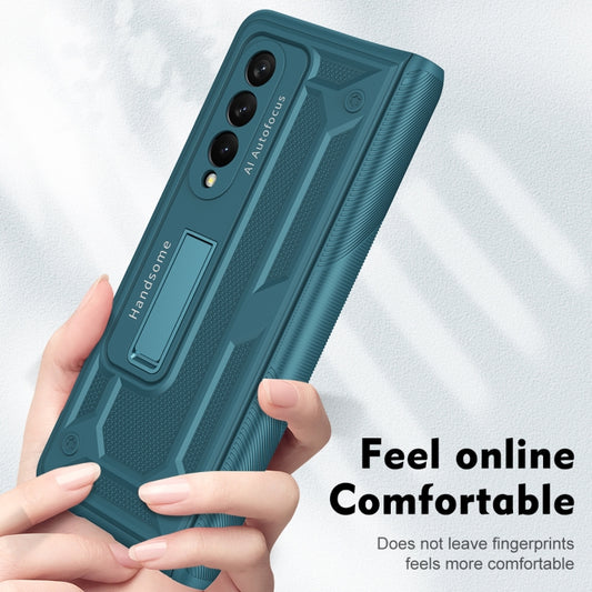 For Samsung Galaxy Z Fold4 5G integrated Shockproof Phone Case with Hinge(Green) by buy2fix
