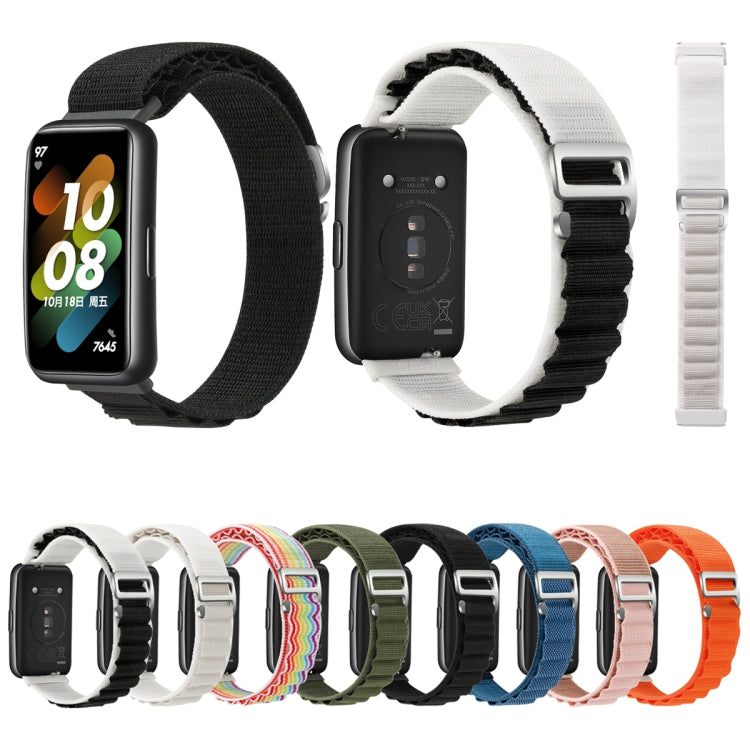 For Huawei Band 7 Loop Nylon Watch Band(Pink) - Watch Bands by buy2fix | Online Shopping UK | buy2fix