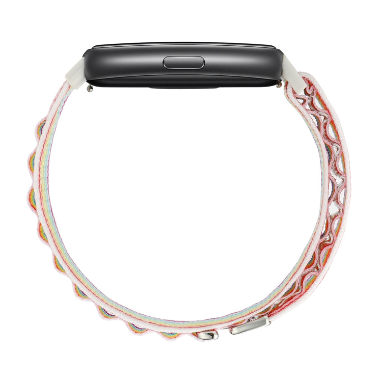 For Huawei Band 7 Loop Nylon Watch Band(Pink) - Watch Bands by buy2fix | Online Shopping UK | buy2fix