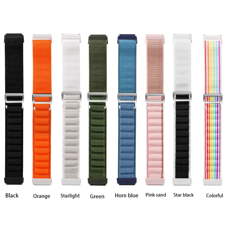For Huawei Band 7 Loop Nylon Watch Band(Pink) - Watch Bands by buy2fix | Online Shopping UK | buy2fix