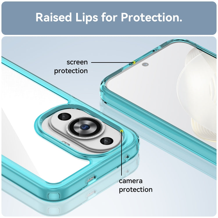 For Huawei Nova 11 Colorful Series Acrylic + TPU Phone Case(Transparent Blue) by buy2fix