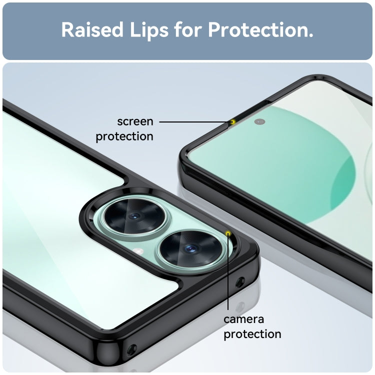 For Huawei Nova 11i Colorful Series Acrylic + TPU Phone Case(Black) by buy2fix