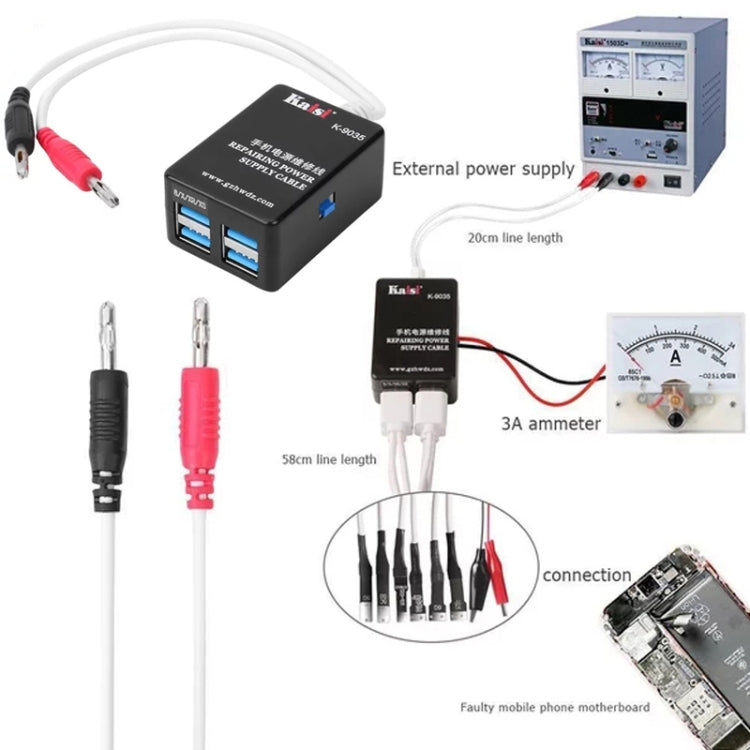 Kaisi K-9035 Power Supply Activation Boot Cable for iPhone 6 to 14 Pro Max - Test Tools by Kaisi | Online Shopping UK | buy2fix