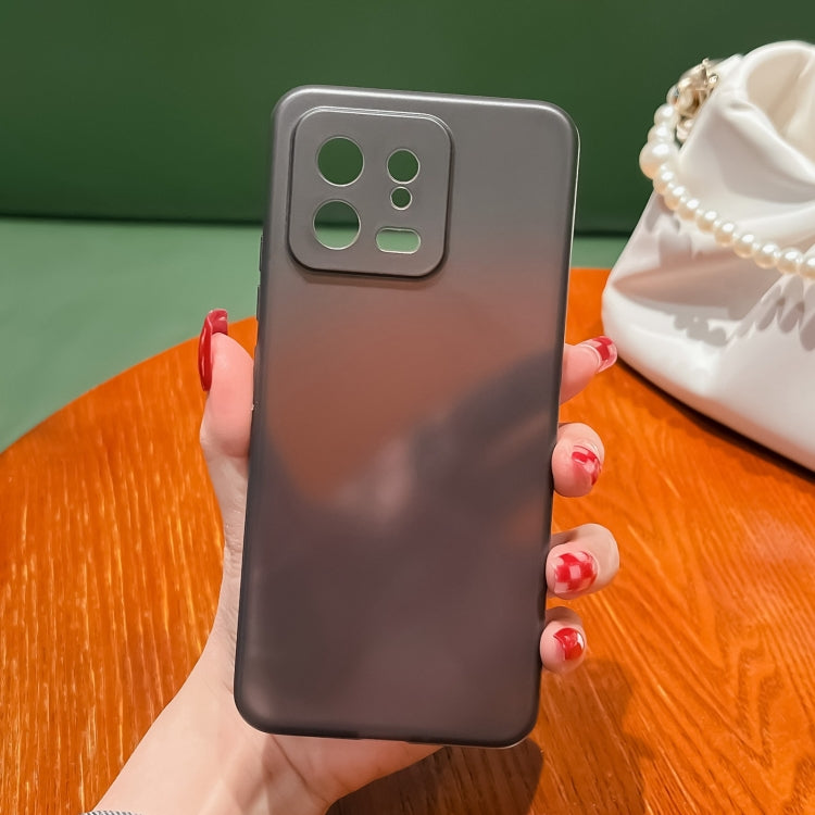 For Xiaomi 13 Frosted PP Phone Case(Transparent Black) - Xiaomi Cases by buy2fix | Online Shopping UK | buy2fix