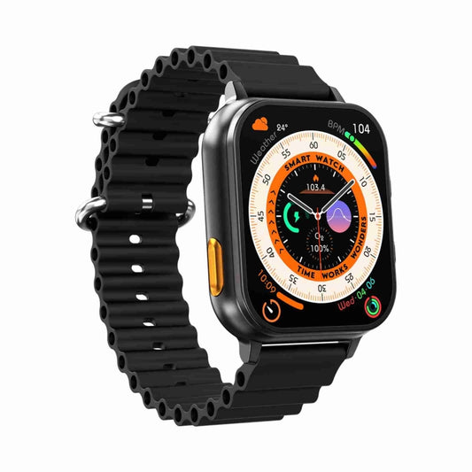 N22 2 in 1 1.96 inch HD Display Sport Bluetooth Call Earphone Smart Watch(Black) by buy2fix