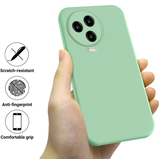 For Infinix Note 12 Pro 4G / Note 12 2023 Pure Color Liquid Silicone Shockproof Phone Case(Green) by buy2fix