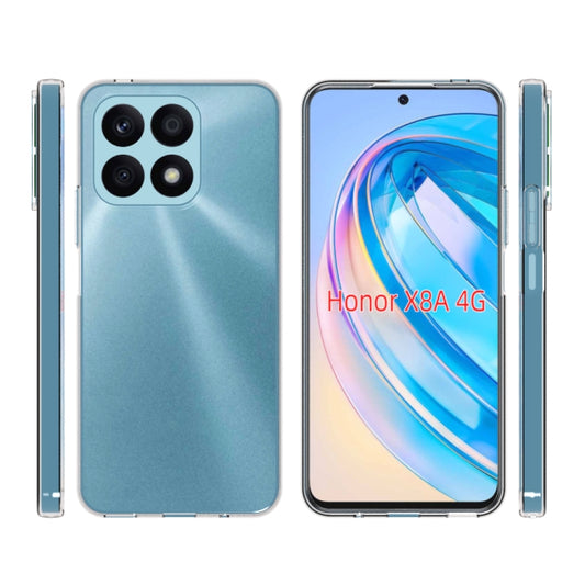 For Honor X8a 4G Waterproof Texture TPU Phone Case(Transparent) by buy2fix