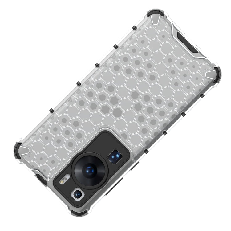 For Huawei P60 / P60 Pro Honeycomb Phone Case(White) - Huawei Cases by buy2fix | Online Shopping UK | buy2fix