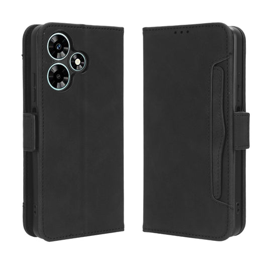 For Infinix Hot 30 4G X6831 Skin Feel Calf Texture Card Slots Leather Phone Case(Black) by buy2fix