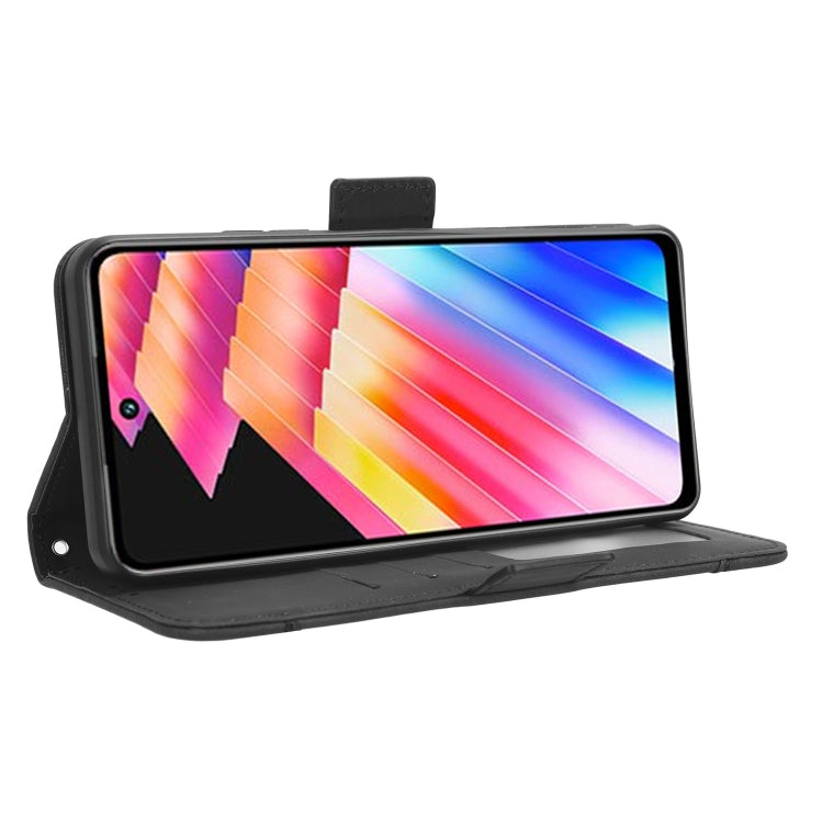 For Infinix Hot 30 4G X6831 Skin Feel Calf Texture Card Slots Leather Phone Case(Black) by buy2fix