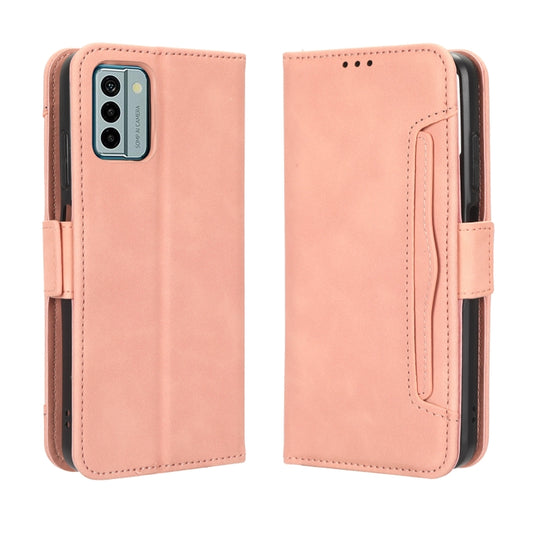 For Nokia G22 4G Skin Feel Calf Texture Card Slots Leather Phone Case(Pink) by buy2fix