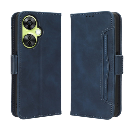 For OnePlus Nord CE 3 Lite Skin Feel Calf Texture Card Slots Leather Phone Case(Blue) by buy2fix