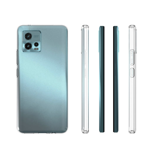 For Motorola Moto G72 Waterproof Texture TPU Phone Case(Transparent) by buy2fix