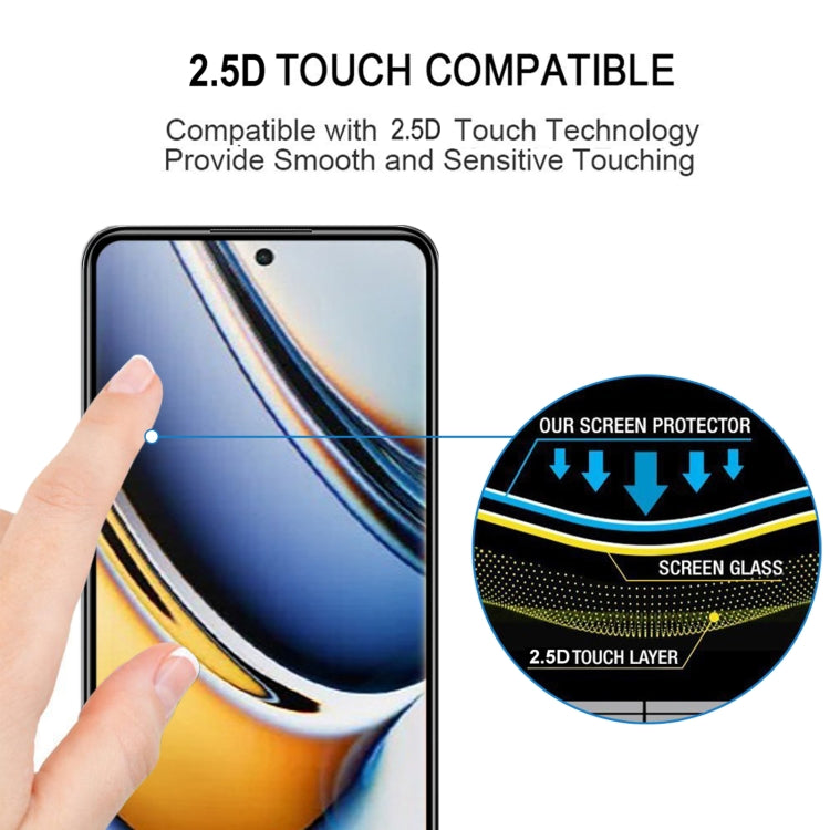For Realme 11 Pro+ 3D Curved Edge Full Screen Tempered Glass Film - Realme Tempered Glass by buy2fix | Online Shopping UK | buy2fix