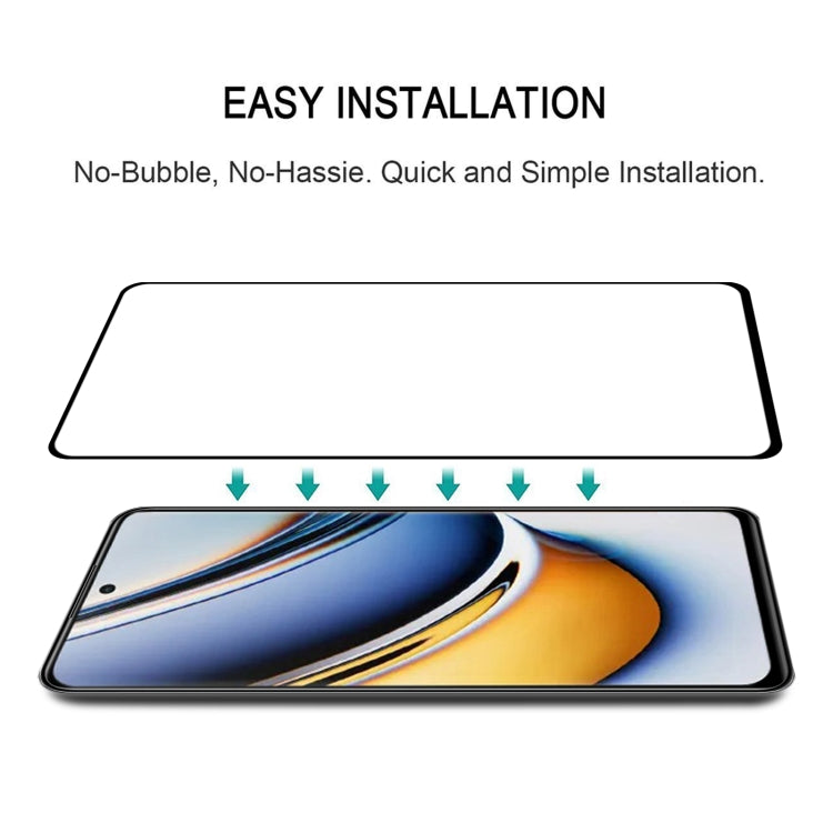 For Realme 11 Pro+ 3D Curved Edge Full Screen Tempered Glass Film - Realme Tempered Glass by buy2fix | Online Shopping UK | buy2fix