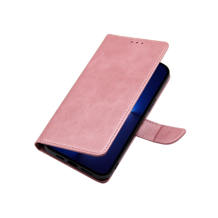 For Nokia C32 Calf Texture Buckle Flip Leather Phone Case(Rose Gold) - Nokia Cases by buy2fix | Online Shopping UK | buy2fix