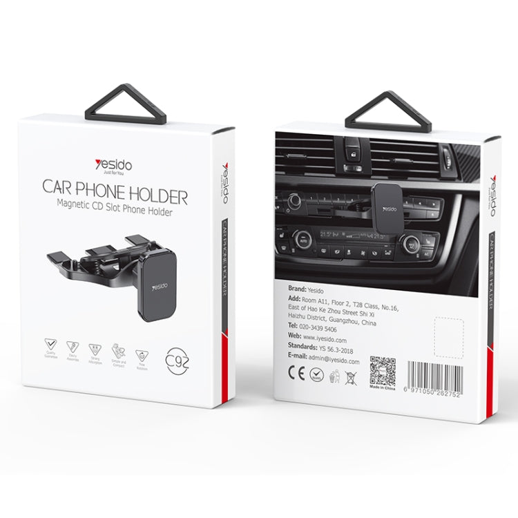 Yesido C92 Car CD Port Magsafe Magnetic Phone Holder(Black) by Yesido