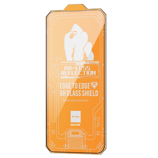 For iPhone 14 WK WTP-070 King Kong Vacha 9D Curved AR Frosted Tempered Glass Film(Black) by WK