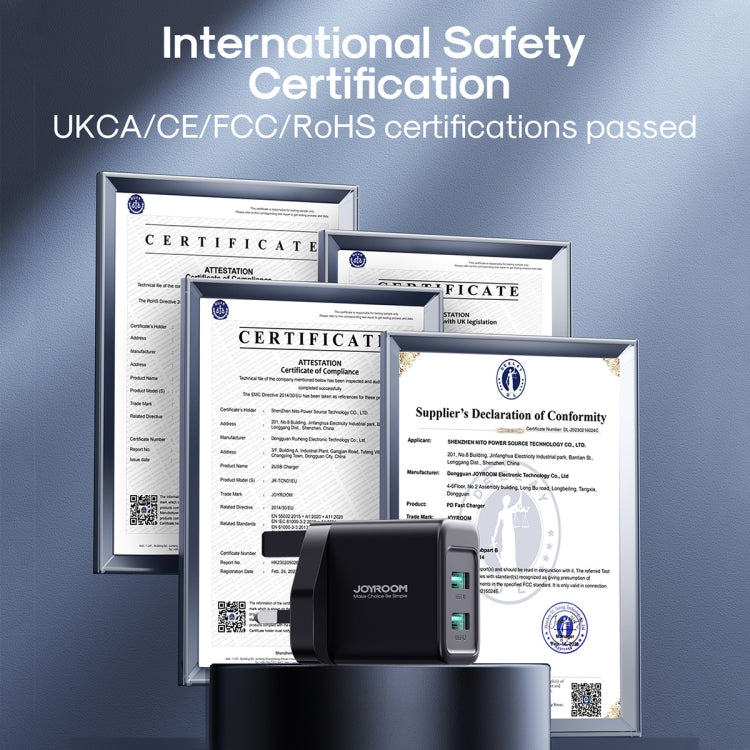 JOYROOM JR-TCN01 2.4A Dual Ports USB Charger, Plug:UK Plug(Black) by JOYROOM