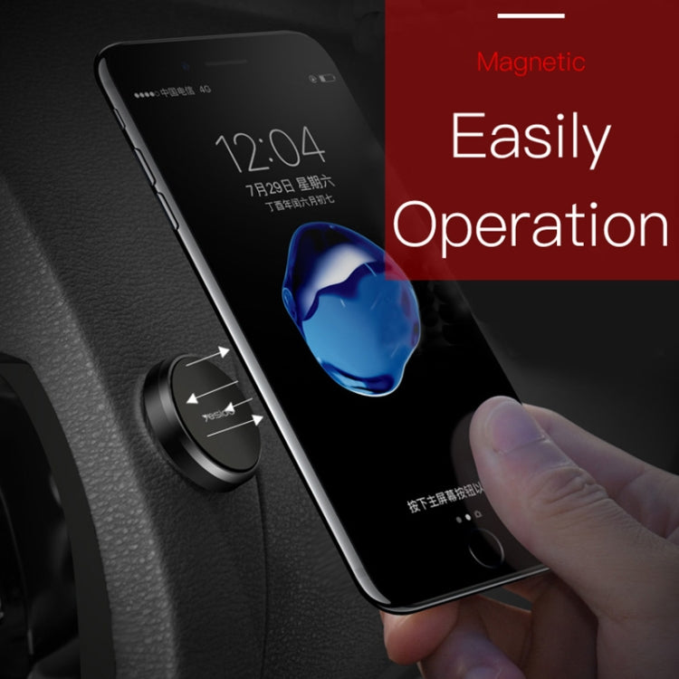 Yesido C38 Car Round Plate Magnetic Phone Holder(Black) - Universal Car Holders by Yesido | Online Shopping UK | buy2fix