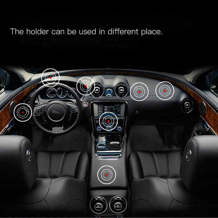 Yesido C38 Car Round Plate Magnetic Phone Holder(Black) - Universal Car Holders by Yesido | Online Shopping UK | buy2fix