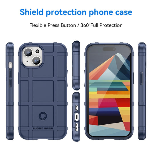 For iPhone 15 Full Coverage Shockproof TPU Phone Case(Blue) by buy2fix