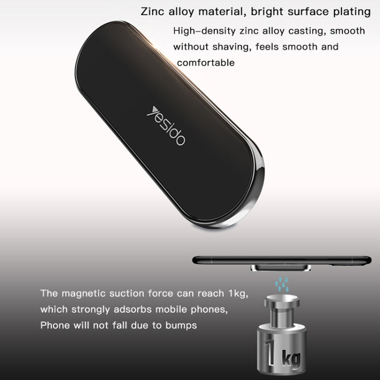 Yesido C83 Car Strong Magnetic Phone Holder(Silver) - Universal Car Holders by Yesido | Online Shopping UK | buy2fix
