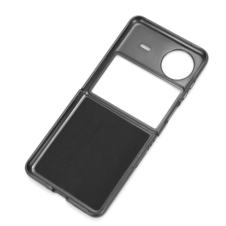 For vivo X Flip Litchi Texture Back Cover Phone Case(Black) - vivo Cases by buy2fix | Online Shopping UK | buy2fix