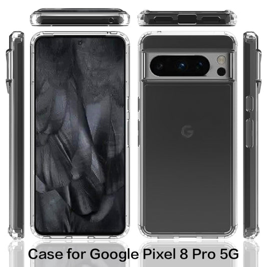 For Google Pixel 8 Pro 5G Scratchproof Acrylic TPU Phone Case(Transparent) by buy2fix