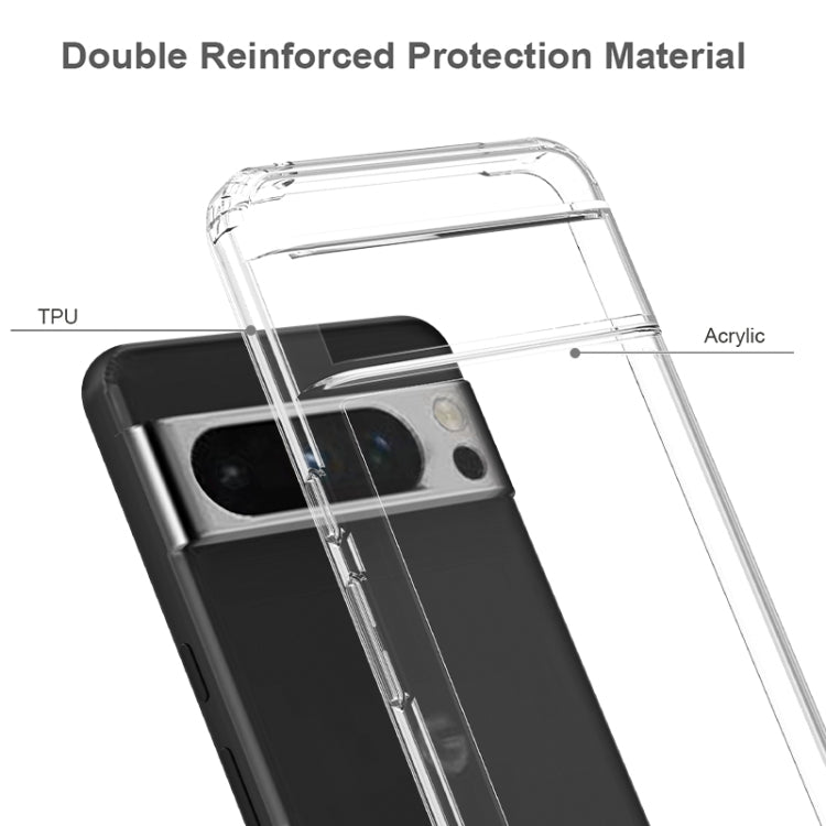 For Google Pixel 8 Pro 5G Scratchproof Acrylic TPU Phone Case(Transparent) - Google Cases by buy2fix | Online Shopping UK | buy2fix