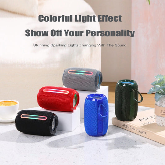 T&G TG653 TWS LED Mini Portable Wireless Stereo Sound Outdoor Speaker(Gery) by T&G