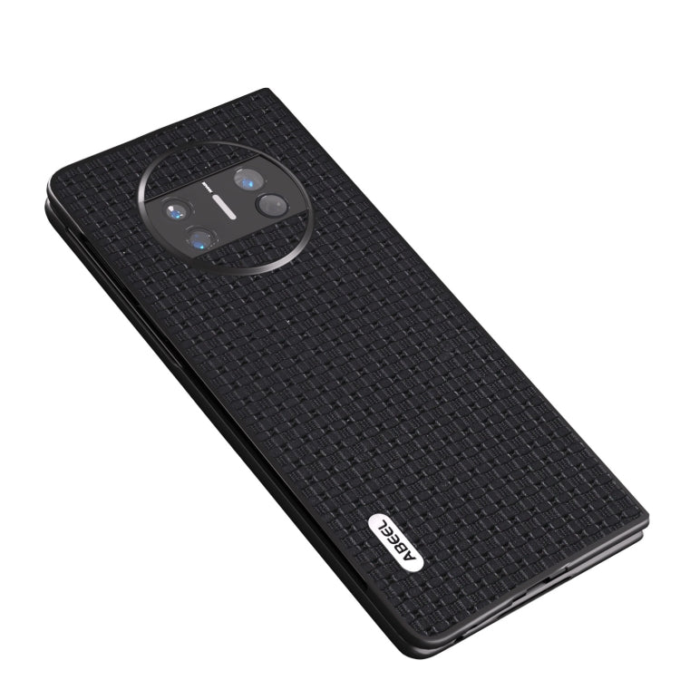 For Huawei Mate X3 ABEEL Genuine Luxury Black Edge Phone Case(Black) - Huawei Cases by buy2fix | Online Shopping UK | buy2fix