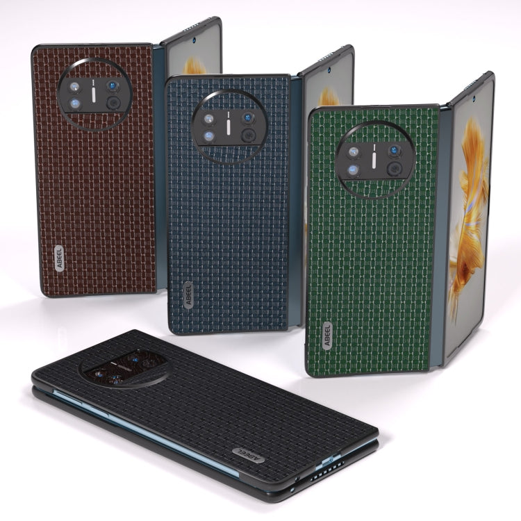 For Huawei Mate X3 ABEEL Genuine Luxury Black Edge Phone Case(Black) - Huawei Cases by buy2fix | Online Shopping UK | buy2fix