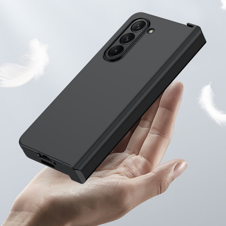 For Samsung Galaxy Z Fold5 Skin Feel PC Phone Case with Hinge(Black) - Galaxy Z Fold5 Cases by buy2fix | Online Shopping UK | buy2fix