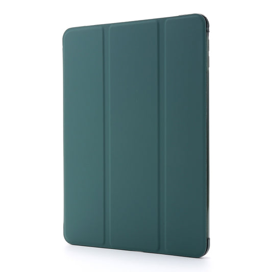 For iPad Mini 4 Airbag Horizontal Flip Leather Case with Three-fold Holder (Dark Green) by buy2fix