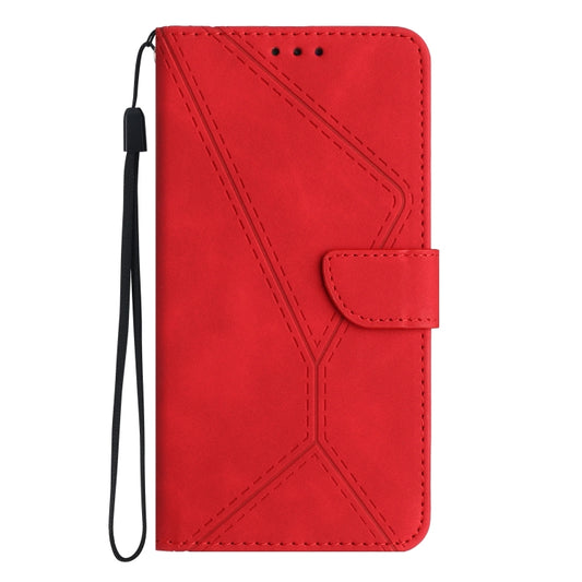 For Sony Xperia 10 V Stitching Embossed Leather Phone Case(Red) by buy2fix