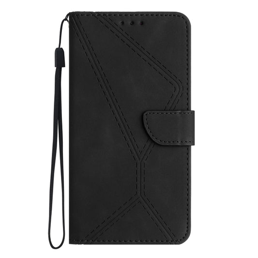 For Sony Xperia 10 V Stitching Embossed Leather Phone Case(Black) by buy2fix