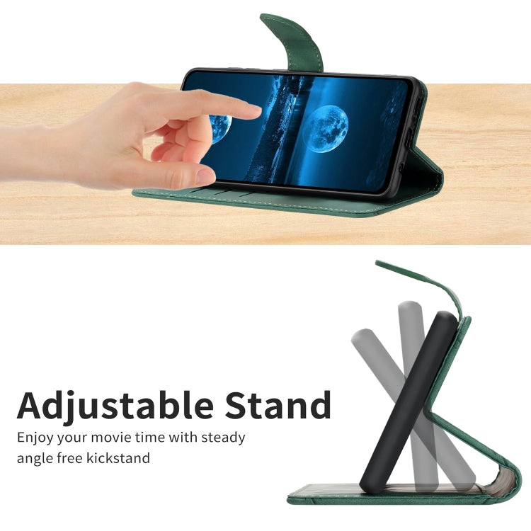 For Xiaomi 13 Lite Stitching Embossed Leather Phone Case(Green) - Xiaomi Cases by buy2fix | Online Shopping UK | buy2fix