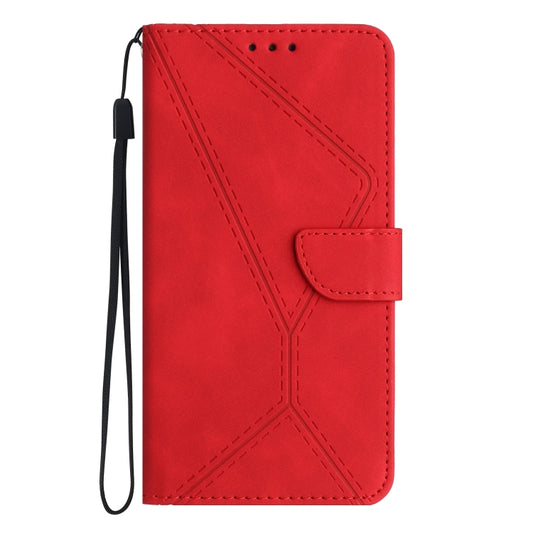 For Xiaomi POCO X5 Pro Stitching Embossed Leather Phone Case(Red) by buy2fix
