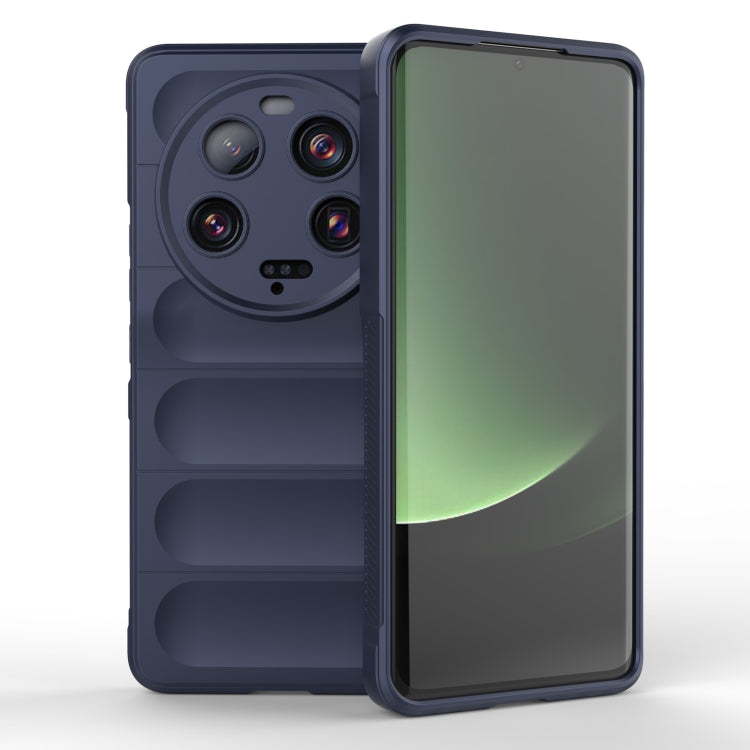 For Xiaomi 13 Ultra Magic Shield TPU + Flannel Phone Case(Dark Blue) - Xiaomi Cases by buy2fix | Online Shopping UK | buy2fix
