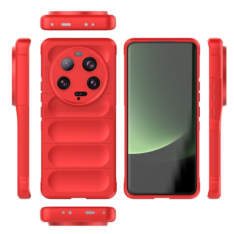 For Xiaomi 13 Ultra Magic Shield TPU + Flannel Phone Case(Dark Blue) - Xiaomi Cases by buy2fix | Online Shopping UK | buy2fix