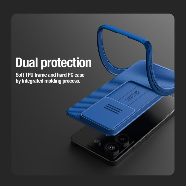 For Xiaomi Redmi Note 13 Pro 5G NILLKIN CamShield Pro PC Phone Case(Blue) - Xiaomi Cases by NILLKIN | Online Shopping UK | buy2fix