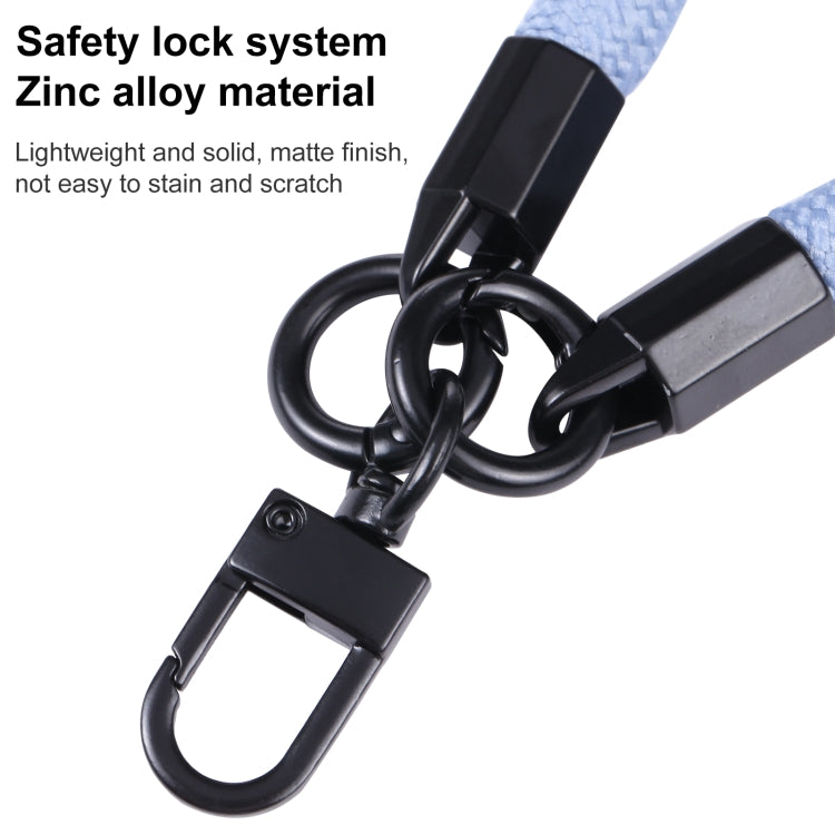 Universal Phone Short Lanyard(Matte Black + White) - Lanyards & Wrist Straps by buy2fix | Online Shopping UK | buy2fix