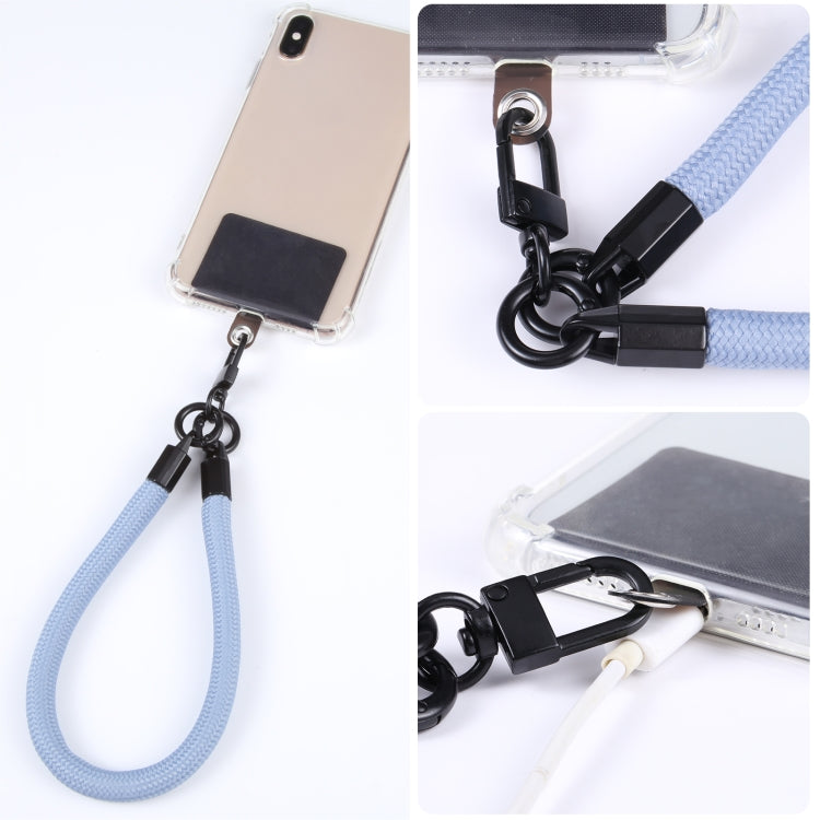 Universal Phone Short Lanyard(Matte Black + White) - Lanyards & Wrist Straps by buy2fix | Online Shopping UK | buy2fix