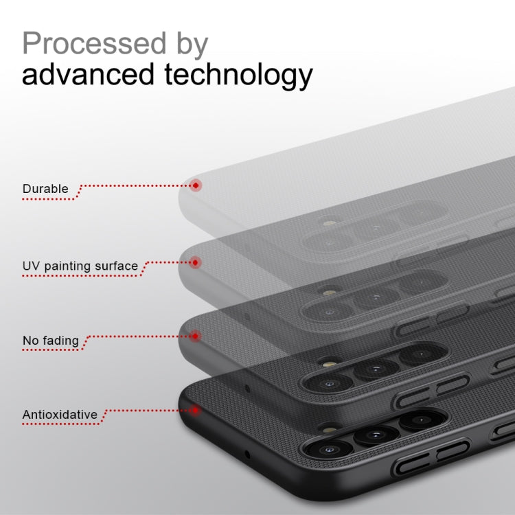For Samsung Galaxy A24 4G NILLKIN Frosted PC Phone Case(Black) - Galaxy Phone Cases by NILLKIN | Online Shopping UK | buy2fix